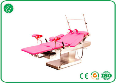 China customized Red medical exam beds , stainless steel surgical tables with electric linak motors supplier
