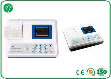 3.5 Inch Colour Lcd 3 Channel Portable 12 Lead Ecg Machine 100 Patient Save supplier