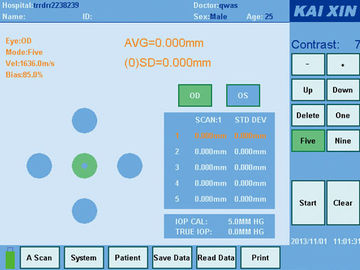 Portable Ophthalmic Ultrasound Machines With LCD Touch Screen DC12V supplier