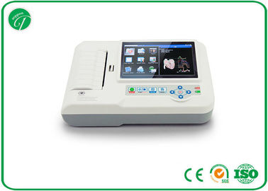 Touch Screen 6 Channel Ecg Machine Portable Home Ecg Monitor Support Multi - Language supplier