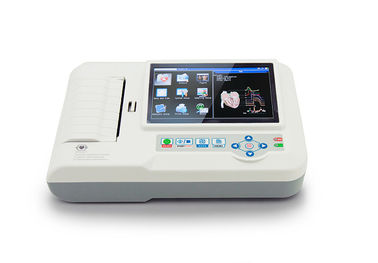 Touch Screen 6 Channel Ecg Machine Portable Home Ecg Monitor Support Multi - Language supplier
