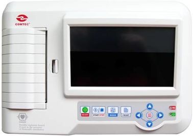 Touch Screen 6 Channel Ecg Machine Portable Home Ecg Monitor Support Multi - Language supplier