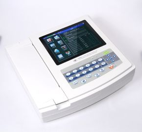 Handheld Portable ECG Machine 12 Channel With 8'' LCD Display , 12 - Bit Sampling Accuracy supplier