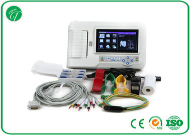 Touch Screen Six Channel Portable ECG Machine with Software Electrocardiogram Color supplier